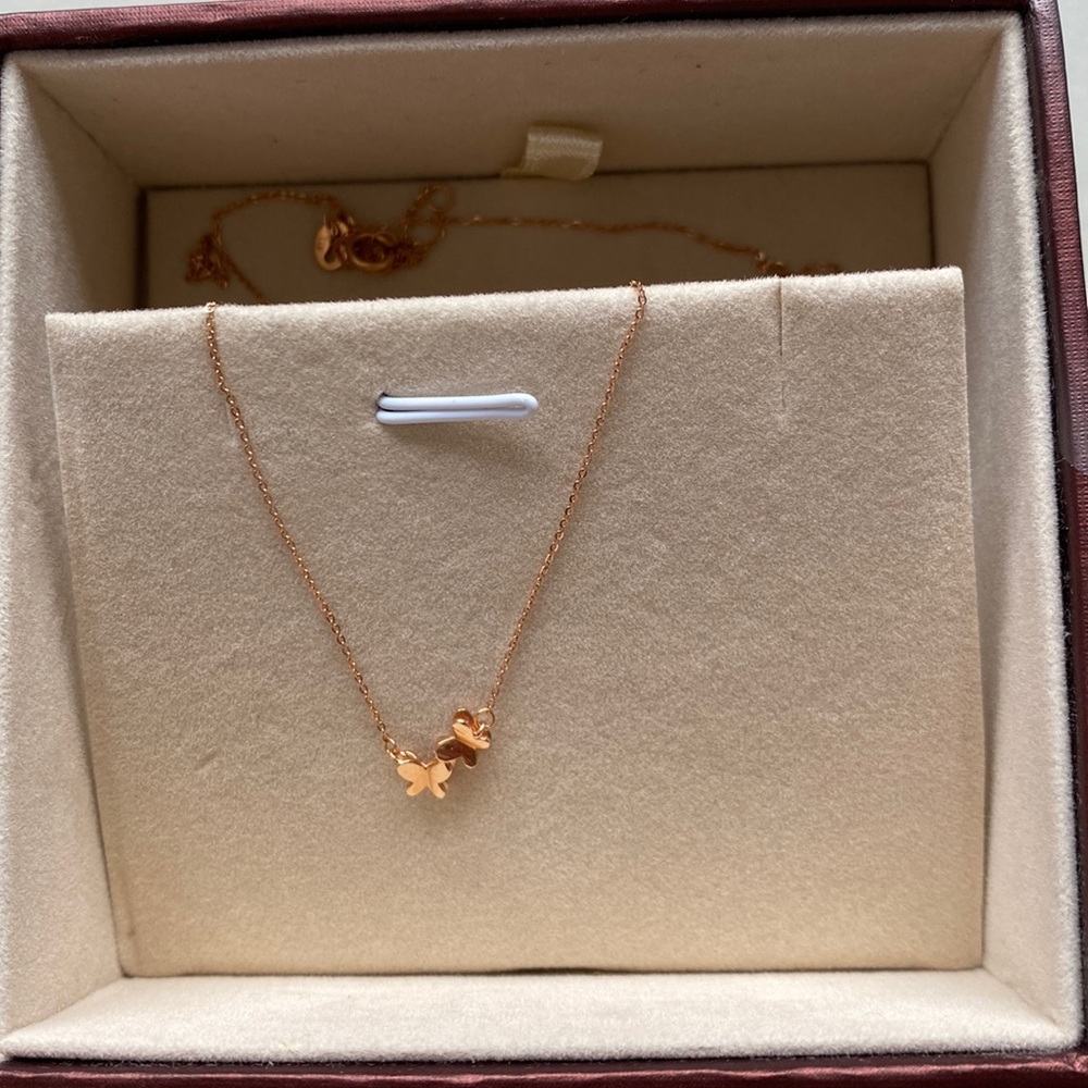 18k rose gold necklace